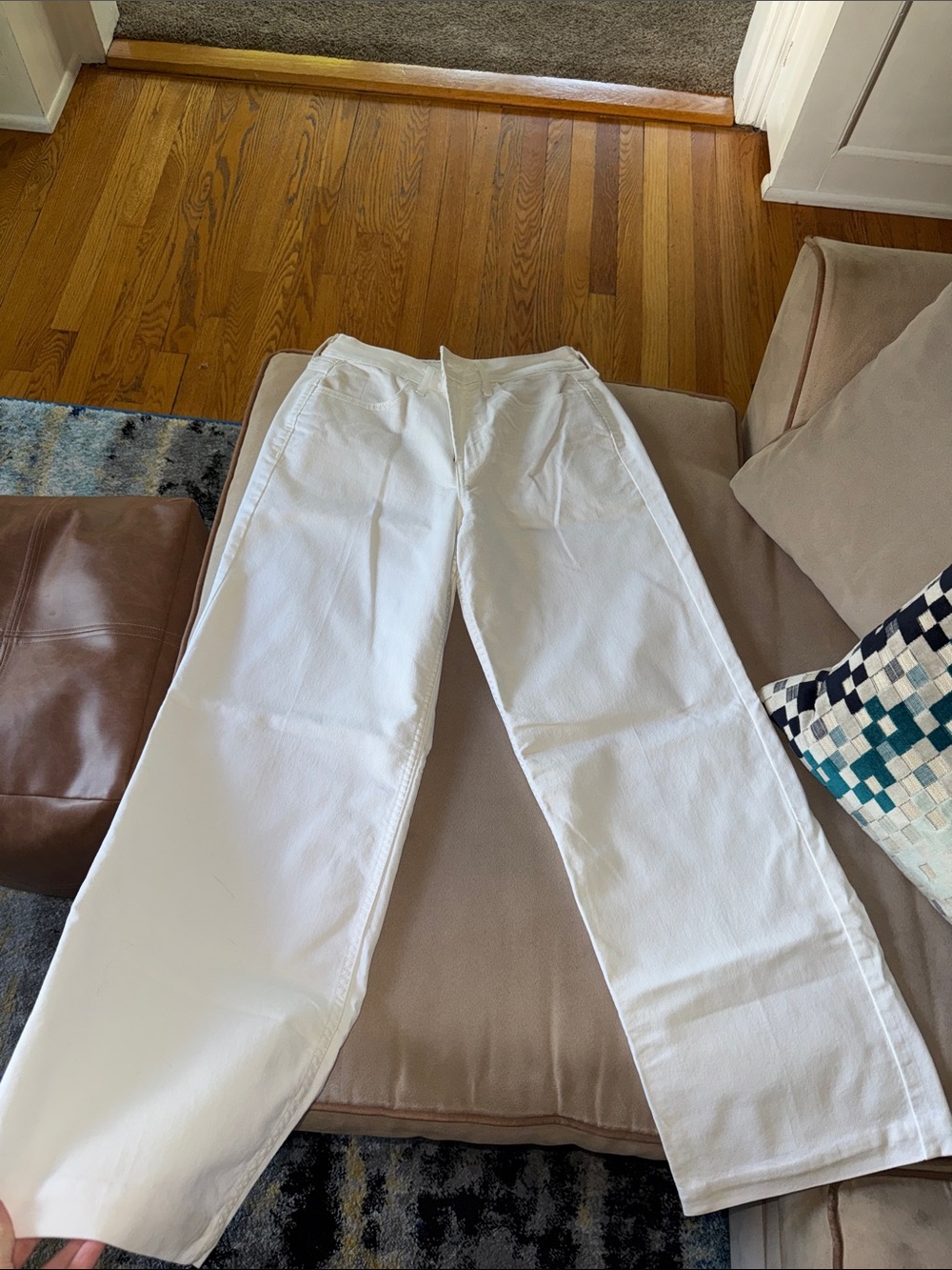 Old Navy White Wide Leg Flare Jeans